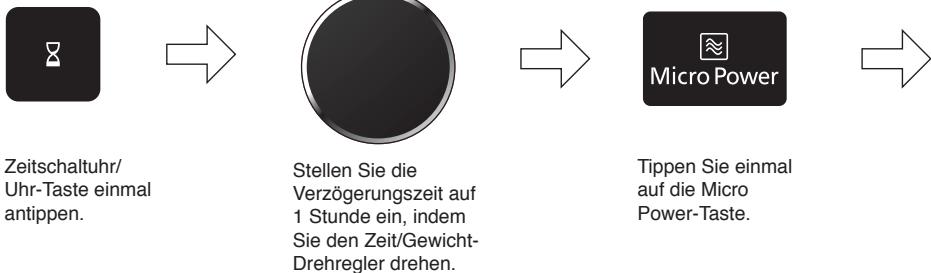 PANASONIC WPG - Verzögerung des Kochbeginns - 2