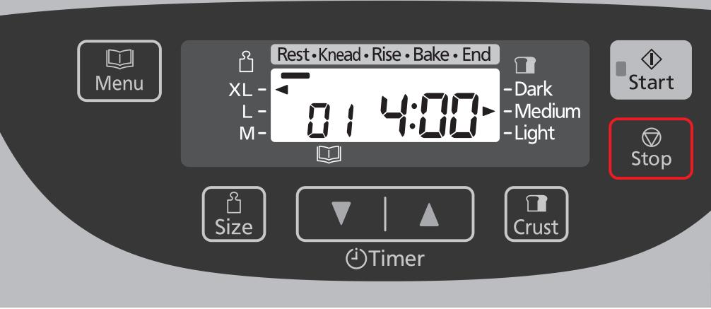 PANASONIC SD-ZB2502 - Entfernen Sie das Brot - 1