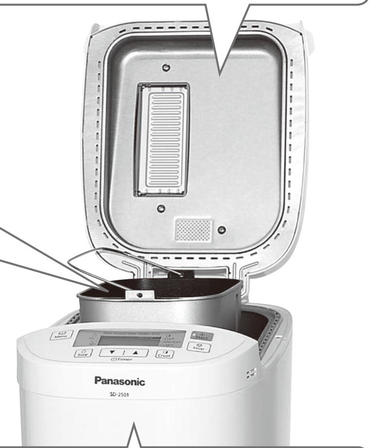 PANASONIC SD-2500WXC - Aperture per la fuoriuscita del vapore - 2
