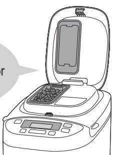PANASONIC SD-2500WXC - Adding extra ingredients to bread or dough - 1