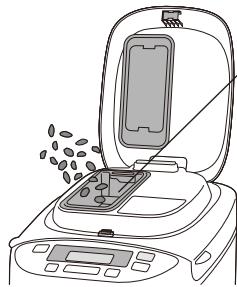 PANASONIC SD-2501WXA - Rimuovere il cestello del pane e posizionare la lama impastatrice - 5