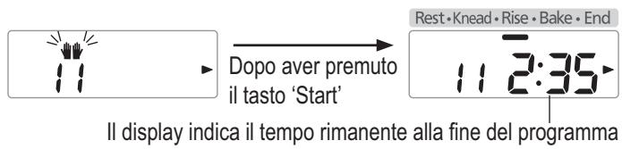 PANASONIC SD-2501WXA - Aggiungere ulteriore burro dopo il segnale acustico, quindi premere di nuovo il tasto 'Start' (Avvio) - 1