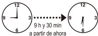 12 9 y 30 min 9 h y 30 min a partir de ahora