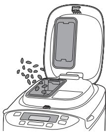 PANASONIC SD-2501WXC - Trockene Zutaten, unlösliche Zutaten - 1