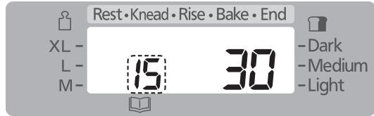 Rest • Knead • Rise • Bake • End XL - L - M - 15 30 - Dark - Medium - Light