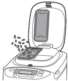 PANASONIC SD-2501WXC - Ajouter des ingrédients supplémentaires au pain ou à la pâte - 3