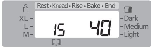 Rest • Knead • Rise • Bake • End XL - L - M - 15 40 - Dark - Medium - Light