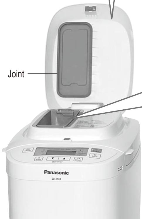 PANASONIC SD-2501WXC - Couvercle du distributeur (SD-2501 uniquement) - 2