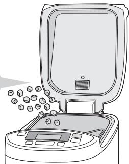 PANASONIC SD-2501WXC - Ajouter des ingrédients supplémentaires au pain ou à la pâte - 2