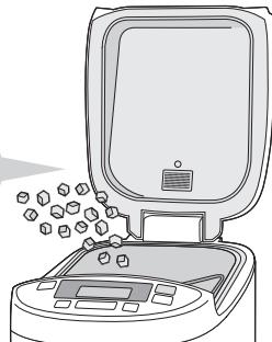 PANASONIC SD-2501WXC - Añadir ingredientes adicionales al pan o a la masa - 2