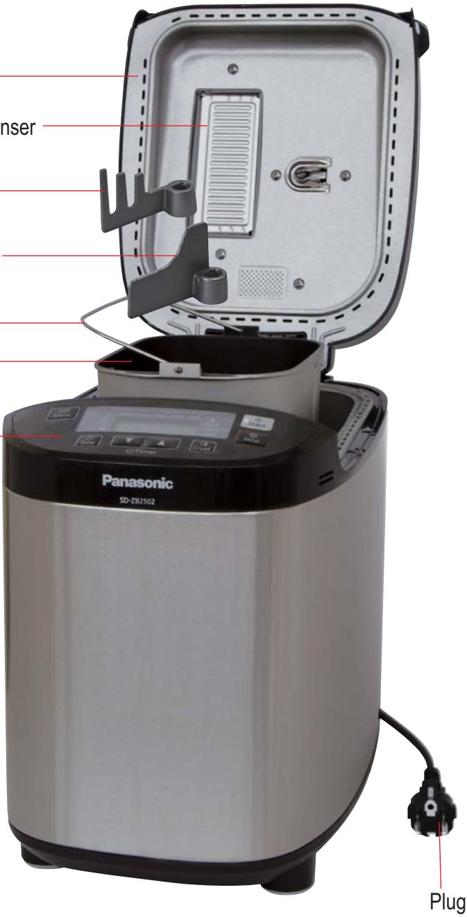 PANASONIC SD-ZB2502BXA - Raisin nut dispenser - 3