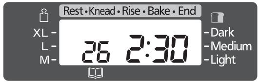 PANASONIC SD-ZB2502BXA - Réglez le temps de cuisson - 2