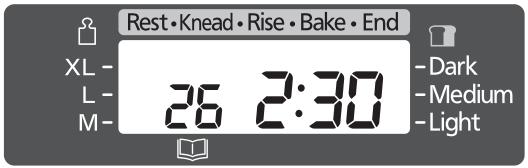 PANASONIC SD-ZB2502BXA - Set the cooking time - 2