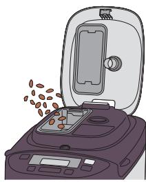 PANASONIC SD-ZB2502BXA - Trockene Zutaten, unlösliche Zutaten - 1
