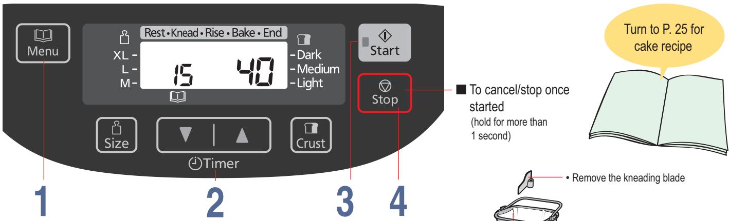 PANASONIC SD-ZB2502BXA - Baking Cake - 1