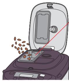 PANASONIC SD-ZB2502BXA - Remove the bread pan and set the kneading blade - 5