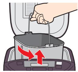 PANASONIC SD-ZB2502BXA - Remove the bread pan and set the kneading blade - 1