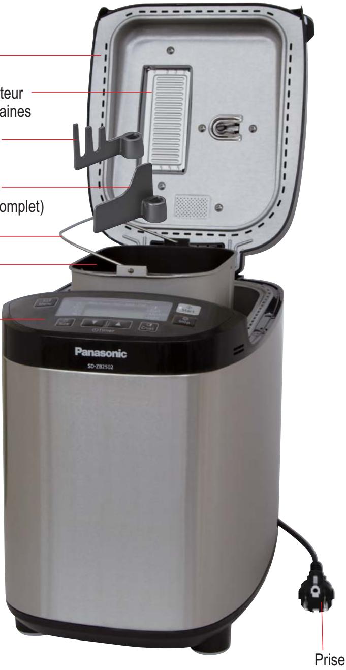 PANASONIC SD-ZB2502BXA - Distributeur de fruits secs et de graines - 2