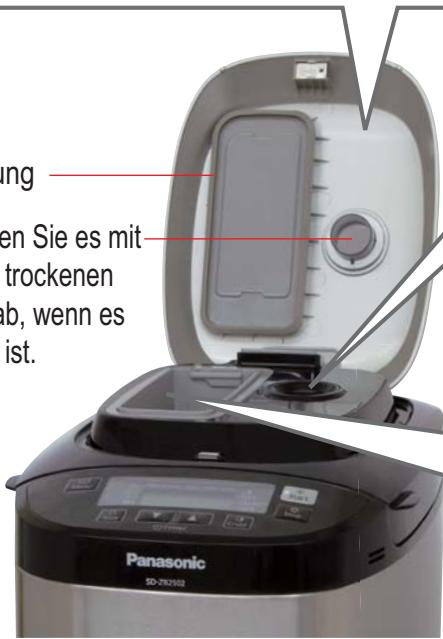 ung en Sie es mit trockenen ab, wenn es ist. Panasonic SD-752102
