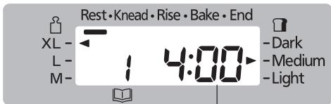 Rest • Knead • Rise • Bake • End XL - L- M- 1 4:00 -Dark -Medium -Light