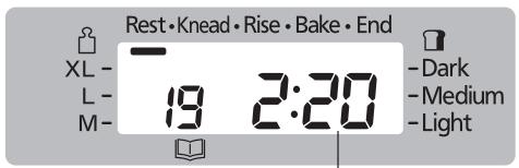 Rest•Knead•Rise•Bake•End XL- L- M- 19 2:20 Dark Medium Light