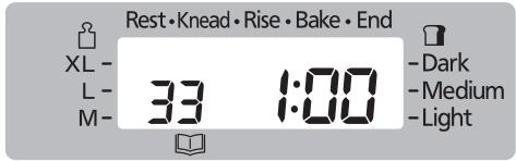 Rest • Knead • Rise • Bake • End XL - L - M- 33 1:00 -Dark -Medium -Light