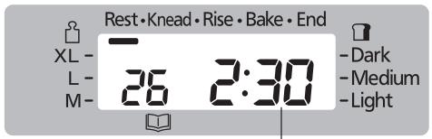 Rest • Knead • Rise • Bake • End XL - L - M- 26 2:30 Dark Medium Light