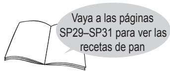 Vaya a las páginas SP29–SP31 para ver las recetas de pan