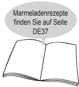 Marmeladenrezepte finden Sie auf Seite DE37