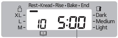 Rest • Knead • Rise • Bake • End XL - L - M- 10 5:00 Dark Medium Light