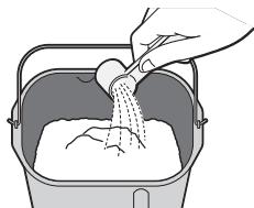 PANASONIC SD-2511 - Doe de afgepaste ingrediënten in het bakblik - 2