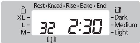 Rest • Knead • Rise • Bake • End XL - L - M- 32 2:30 -Dark -Medium -Light