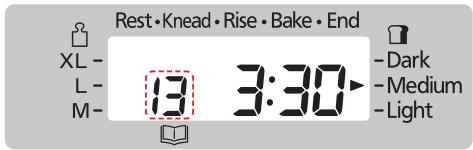 Rest•Knead•Rise•Bake•End XL- L- M- 13 3:30 Dark Medium Light