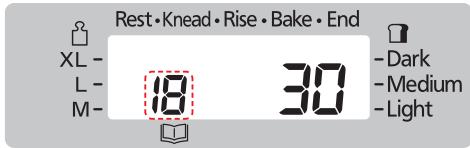 Rest·Knead·Rise·Bake·End XL- L- M- 18 30 -Dark -Medium -Light