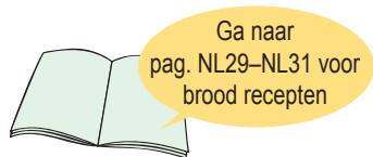 Ga naar pag. NL29–NL31 voor brood recepten
