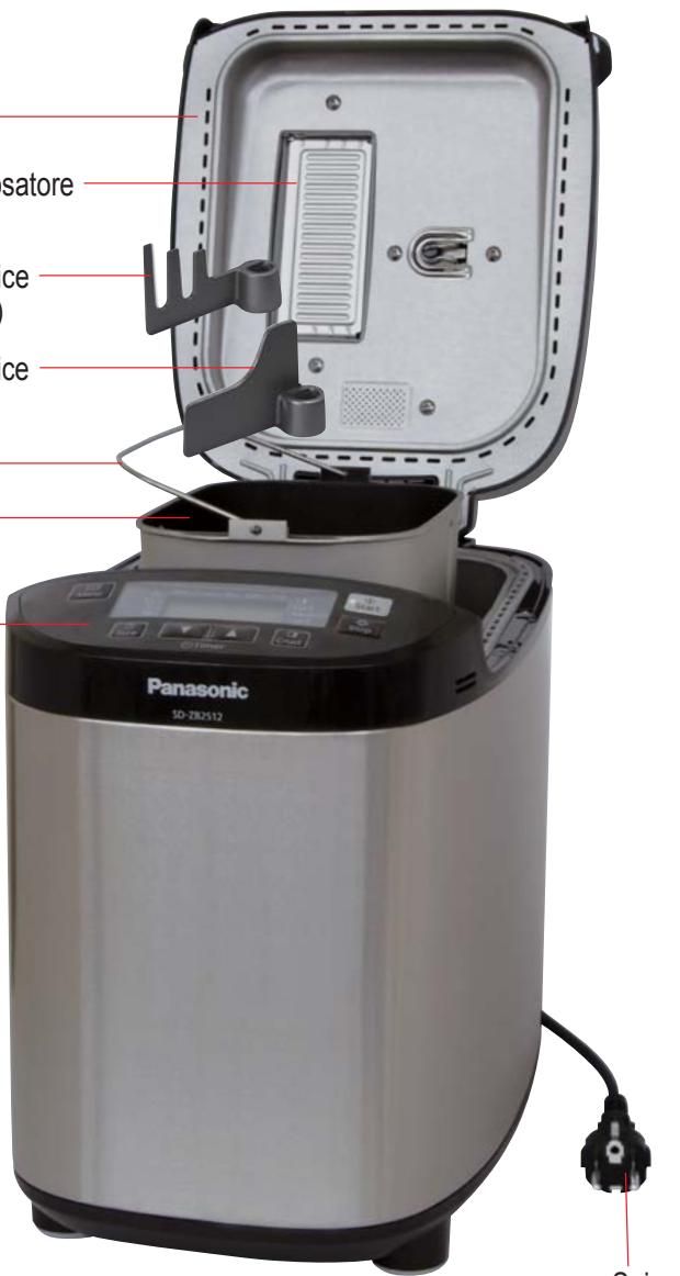 PANASONIC SD-ZB2512 - Dosatore di uvetta e noci - 2