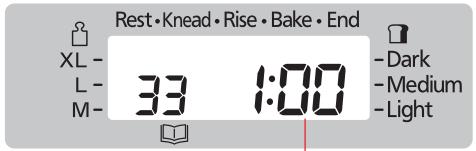 Rest • Knead • Rise • Bake • End XL - L - M- 33 1:00 Dark Medium Light