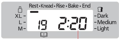Rest•Knead•Rise•Bake•End XL- L- M- 19 2:20 Dark Medium Light