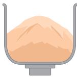 PANASONIC SD-ZB2512 - Ouvrez le couvercle et raclez la pâte, donnez une forme à la surface de la pâte dans les 3 minutes après le signal sonore - 1
