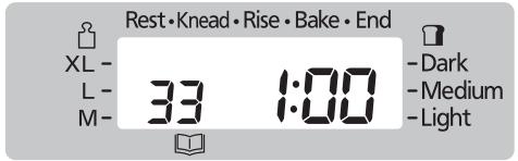 Rest • Knead • Rise • Bake • End XL - L - M- 33 1:00 -Dark -Medium -Light