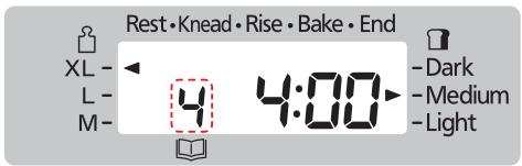 Rest • Knead • Rise • Bake • End XL - L - M- 4 4:00 Dark Medium Light