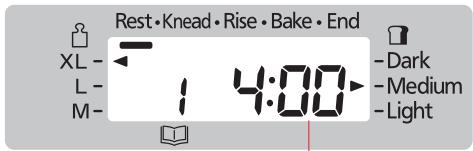 Rest • Knead • Rise • Bake • End XL - 1 4:00 L - 1 4:00 M - 1 4:00 - Dark - Medium - Light