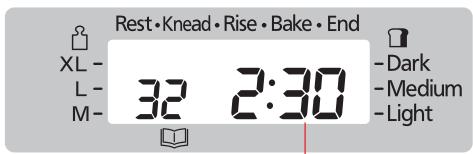 Rest•Knead•Rise•Bake•End XL- L- M- 32 2:30 -Dark -Medium -Light