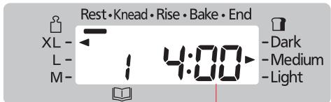 Rest • Knead • Rise • Bake • End XL - L - M - 1 4:00 ▶ Dark Medium Light