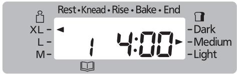 Rest • Knead • Rise • Bake • End XL - L - M- 1 4:00 -Dark -Medium -Light