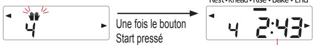 Une fois le bouton Start pressé 3:43
