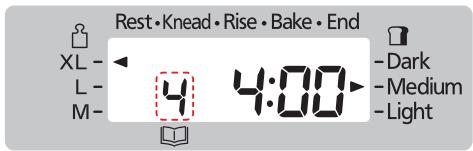 Rest•Knead•Rise•Bake•End XL- L- M- 4 4:00 -Dark -Medium -Light