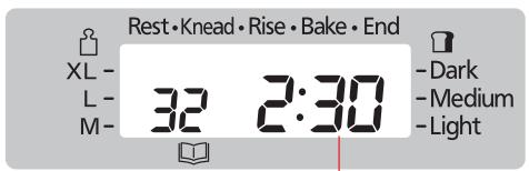 Rest•Knead•Rise•Bake•End XL- L- M- 32 2:30 -Dark -Medium -Light