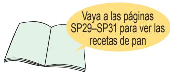 Vaya a las páginas SP29-SP31 para ver las recetas de pan