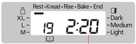 Rest•Knead•Rise•Bake•End XL- L- M- 19 2:20 Dark Medium Light